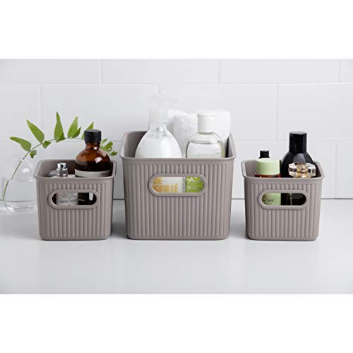 Tatay Baobab Multi-purpose Small Storage Basket with Capacity for 1.5 Litres, Taupe, 12.8 x 16.7 x 10