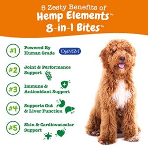 Zesty Paws 8-in-1 Bites for Dogs + Hemp Seed, 90 Count (Packaging May Vary)