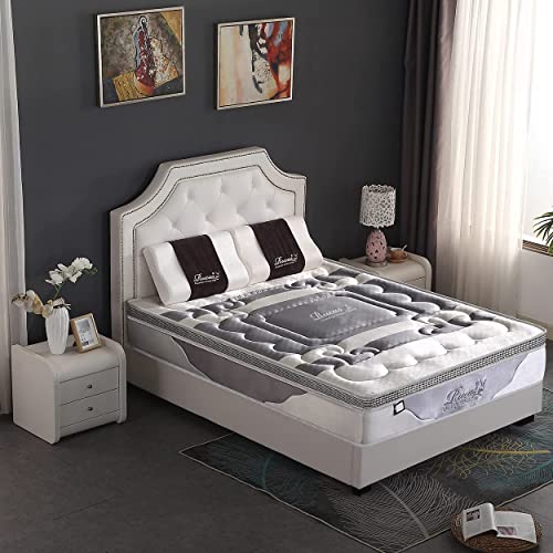 King Size Mattress, Rucas 12 Inch Memory Foam Mattress King & Pocket Spring Mattress for Sleep Supportive 15 Year Warranty