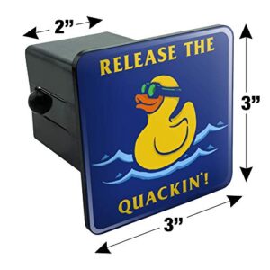 Release The Quackin' Kraken Rubber Duck Funny Humor Tow Trailer Hitch Cover Plug Insert