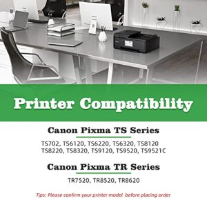 GreenArk Compatible Ink Cartridges Replacement for Canon PGI-280 PGI-280XXL BK Black Ink Tank 2 Pack Works for PIXMA TR7520 TR8520 TS9120 TS6120 TS6220 TS8120 TS8220 TS9520 TS9521C Printers