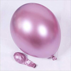 60pcs Purple Pink Chrome Shiny Metallic Latex Balloons 12inch Perfect for Birthday Party Bridal Baby Shower Engagement Wedding Party Decor (pink,purple)