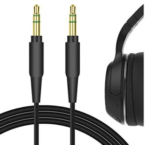 geekria audio cable compatible with skullcandy hesh evo, hesh anc, crusher anc, hesh 2, hesh 3, cassette, venue, grind, crusher evo cable, 3.5mm aux replacement stereo cord (4 ft / 1.2 m)
