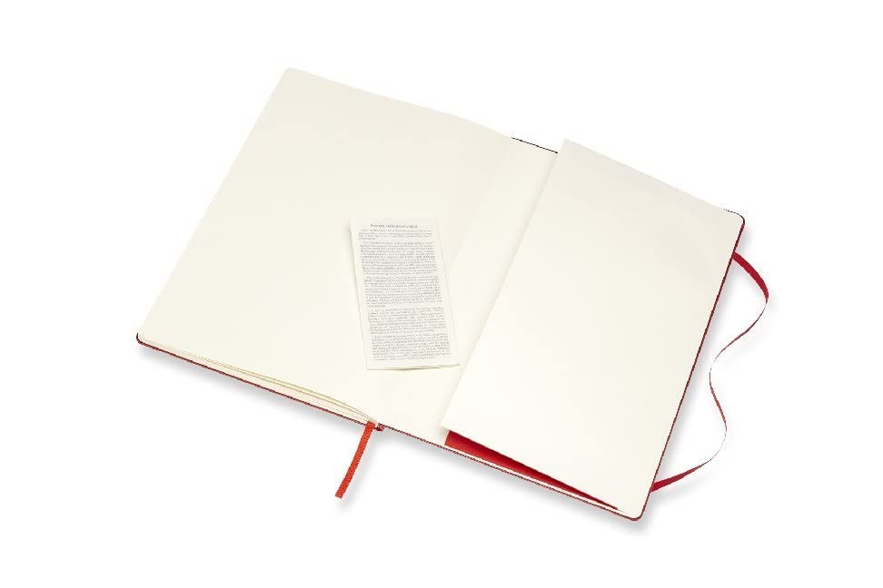 Moleskine Art Sketchbook, Hard Cover, A4 (8.25" x 11.75") Plain/Blank, Scarlet Red, 96 Pages