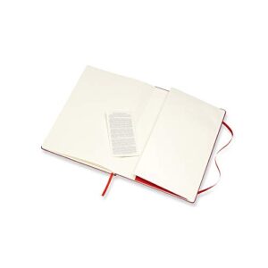 Moleskine Art Sketchbook, Hard Cover, A4 (8.25" x 11.75") Plain/Blank, Scarlet Red, 96 Pages