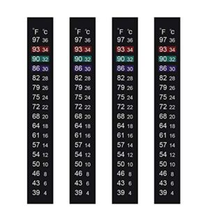 jansamn brewing thermometer strip adhesive strip thermometer aquarium thermometer sticker thermometer sticker for fish tank/kombucha 39℉ to 97℉ & 4℃ to 36℃