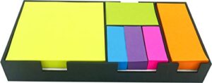 4a sticky note bundle set, colored rectangular notes and index flags organizer, gifts for students and teachers! 100 sheets/pad, 6 pads/set, 600 sheets/set, 4a bs 1801