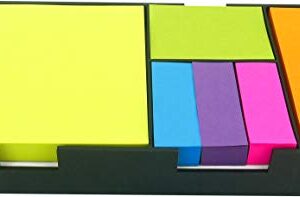 4A Sticky Note Bundle Set, Colored Rectangular Notes and Index Flags Organizer, Gifts for Students and Teachers! 100 Sheets/Pad, 6 Pads/Set, 600 Sheets/Set, 4A BS 1801