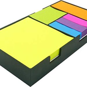 4A Sticky Note Bundle Set, Colored Rectangular Notes and Index Flags Organizer, Gifts for Students and Teachers! 100 Sheets/Pad, 6 Pads/Set, 600 Sheets/Set, 4A BS 1801