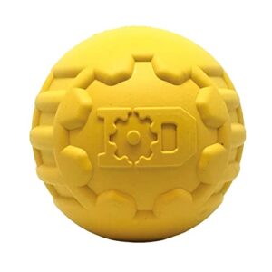 sodapup industrial dog gear ball – durable ball toy, chew toy, & treat dispenser made in usa from non-toxic, pet-safe, food safe natural rubber material for bonding, mental & physical exercise, & more