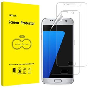 jetech screen protector for samsung galaxy s7 (not for s7 edge), tpu ultra hd film, case friendly, 2-pack