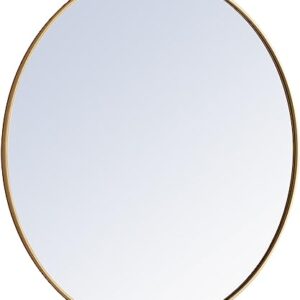 Living District Elegant Decor MR4045BR Eternity Mirror, Brass