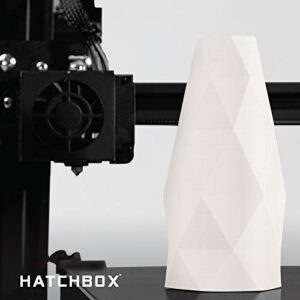 HATCHBOX PA Nylon 3D Printer Filament, Dimensional Accuracy +/- 0.05 mm, 1 kg Spool, 1.75 mm, White