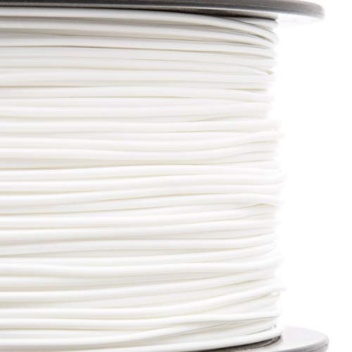 HATCHBOX PA Nylon 3D Printer Filament, Dimensional Accuracy +/- 0.05 mm, 1 kg Spool, 1.75 mm, White