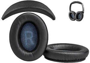 premium replacement soundlink ae2 ear pads and soundlink ae2 headband pad cushion compatible with bose soundlink around-ear 2 / bose soundlink ae2 headphones (black)