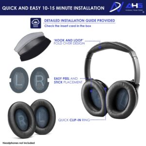 Premium Replacement SoundLink AE2 Ear Pads and SoundLink AE2 Headband pad Cushion Compatible with Bose SoundLink Around-Ear 2 / Bose Soundlink AE2 Headphones (Black)