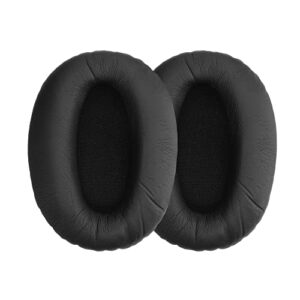 kwmobile ear pads compatible with sony mdr-1000x / wh-1000xm2 earpads - 2x replacement for headphones - black