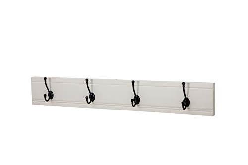 Savannah 40" Wall Mounted Coat Hook, Ivory