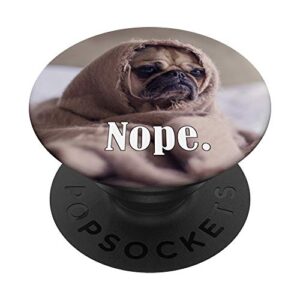 pug popsockets popgrip: swappable grip for phones & tablets