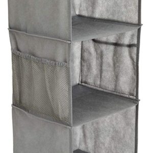 Amazon Basics 6-Tier Hanging Closet Shelf Organizer With Pockets, 8.5" D x 12" W x 9" H