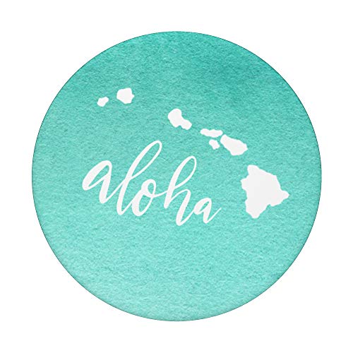 Aloha Hawaiian islands Hawaii PopSockets PopGrip: Swappable Grip for Phones & Tablets