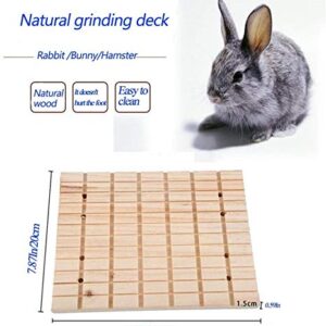 Bunny Toys Rabbit Foot Pad Chinchilla Guinea Pig Scratching Wood Board