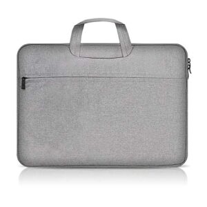 master lin laptop sleeve compatible with 15.6 inch macbook chromebook,notebook computer, polyamide multifunctional briefcase bag, grey