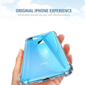 iPhone XR Clear Case & Screen Protector | 2 in 1 Bundle Package | 2 Tempered Glass Screen Protectors | Crystal Clear Transparent Soft Case | Shockproof Bumpers | Slim Fit | Compatible with iPhone XR