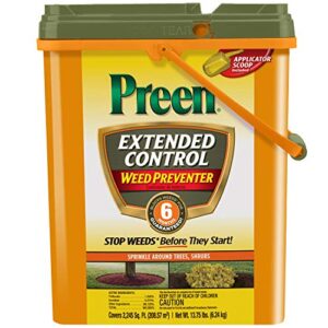preen 246422 extended control weed preventer - 13.75 lb. - covers 2,245 sq. ft.