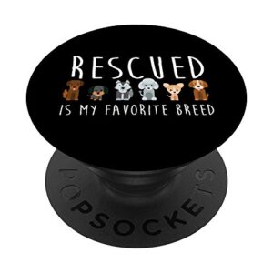 dog lovers gift dog rescue rescue dog dog lover gifts popsockets popgrip: swappable grip for phones & tablets