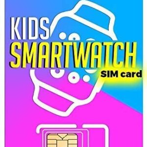 SpeedTalk Mobile $5 Preloaded SIM Card Kit for Kids Smart Watch GPS & Activity Tracking | 3 in 1 Simcard - Standard, Micro, Nano | Children GSM 5G 4G LTE Smartwatches Wearables | 30 Days Service Plan