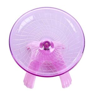 lizhi flying saucer exercise wheel for small pets hamster jogging running silent spinner hamster (pink)