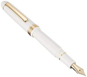platinum fountain pen #3776 century (extra fine, chenonceau white)