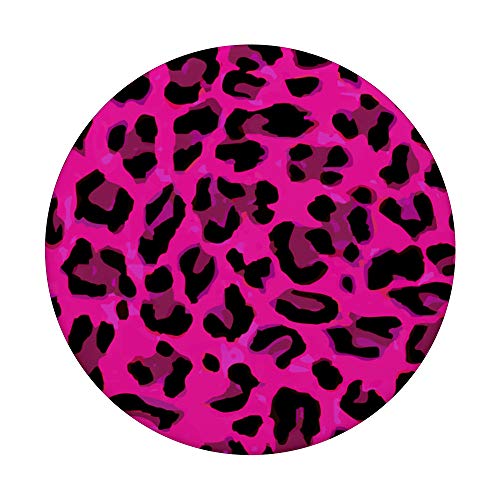 Pink Leopard Cheetah Print PopSockets Swappable PopGrip