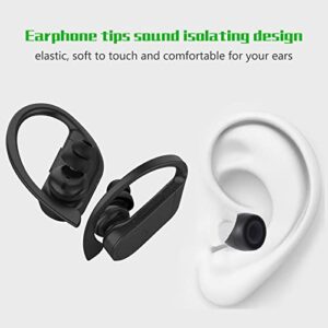 PB3 Earbuds Replacement Tips Compatible with Beats Powerbeats3 Wireless Stereo Headphones 4 Pairs Small Medium Large and Double Flange (Grey)