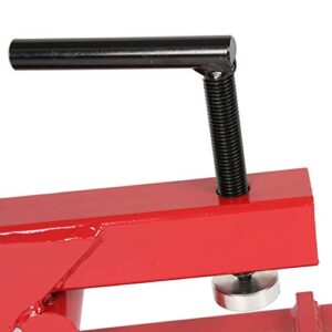 Clamp On Trailer Hitch 2" Receiver Ball Mount Bobcat Deere Tractor Bucket Red