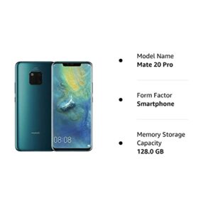 Huawei Mate 20 Pro LYA-L29 128GB + 6GB - Factory Unlocked International Version - GSM ONLY, NO CDMA - No Warranty in The USA (Emerald Green)