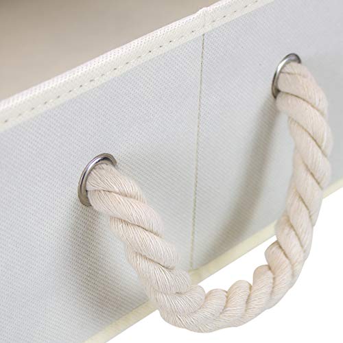 Sorbus Storage Bins [3-Pack] Fabric Storage Baskets, Foldable Closet Organizer Trapezoid Storage Box (Beige)