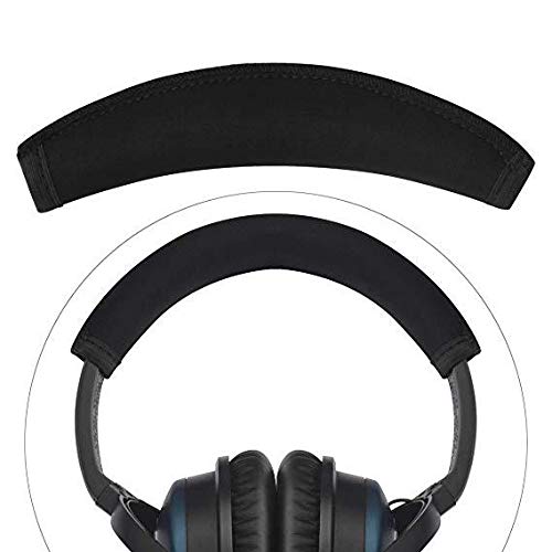 Linkidea Headband Cover, Fit for Bose QuietComfort QC35, QC25, QC15 Headphones Replacement Headband Protector/QC 35, QC 25, QC 15, Headband Cushion Pad Repair Parts/Easy DIY Installation (Black)