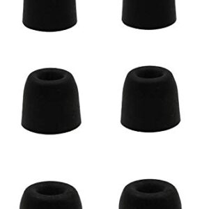 BLLQ Replacement Memory Foam Tips Foam Sleeves Earbuds for Shure SE215 Shure SE112 Shure SE315 Shure SE425 SE530 SE535 & Klipsch Westone Earphones, [Noise Cancelling] 6PCS 3Pairs S/M/L [for SHURE]