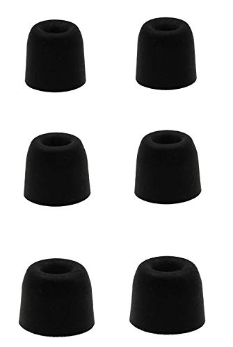 BLLQ Replacement Memory Foam Tips Foam Sleeves Earbuds for Shure SE215 Shure SE112 Shure SE315 Shure SE425 SE530 SE535 & Klipsch Westone Earphones, [Noise Cancelling] 6PCS 3Pairs S/M/L [for SHURE]