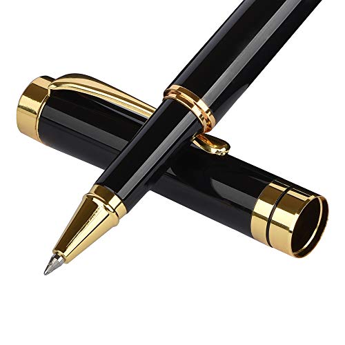 iMeaniy Luxury Ballpoint Pen Writing Set,Elegant Fancy Pens for Signature Colleague Students Boss,Executive Nice Pens for Business Birthday Gift with Gift Box,2 extra 0.5 mm refill(2 pens)