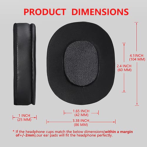 Instant-chill Replacement Earpads for Turtle Beach Stealth 700/600/520, Audio Technica ATH-M50X / M40X/M30X and Many Other Turtle Beach Headset & ATH Headphone, Cooling Gel Pads by Krone Kalpasmos