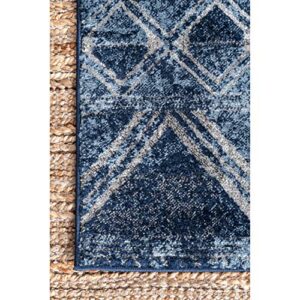 nuLOOM Teresa Moroccan Area Rug, 6' 7" x 9', Navy