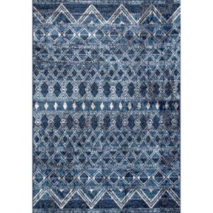 nuLOOM Teresa Moroccan Area Rug, 6' 7" x 9', Navy