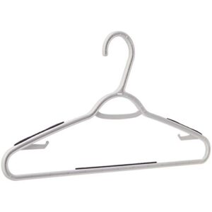 amazon basics plastic clothes hanger with non-slip pad, 20-pack