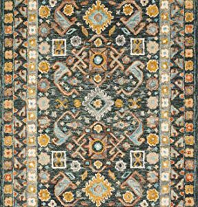 Loloi II Elka Collection ELK-03 Denim/Multi 5'-0" x 7'-6" Area Rug