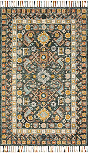 Loloi II Elka Collection ELK-03 Denim/Multi 5'-0" x 7'-6" Area Rug