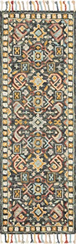 Loloi II Elka Collection ELK-03 Denim/Multi 5'-0" x 7'-6" Area Rug