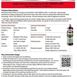 menzerna Super Heavy Cut Green Line 300 32 oz VOC Free